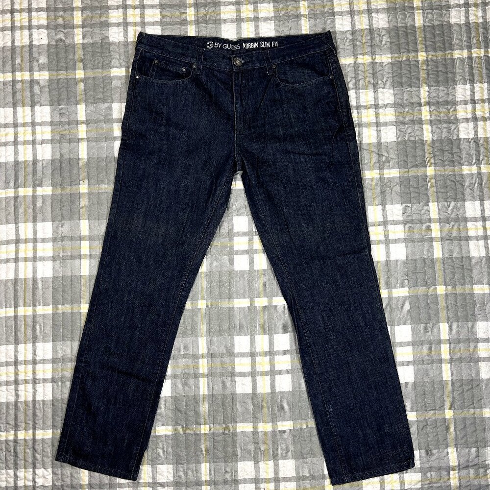 G by GUESS Korbin Slim Fit Jeans W38 L32 | Dark Wash | 100% Cotton